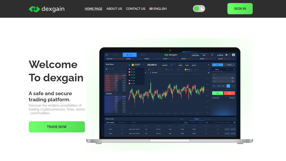 Dexgain — отзывы о работе брокера, вывод средств