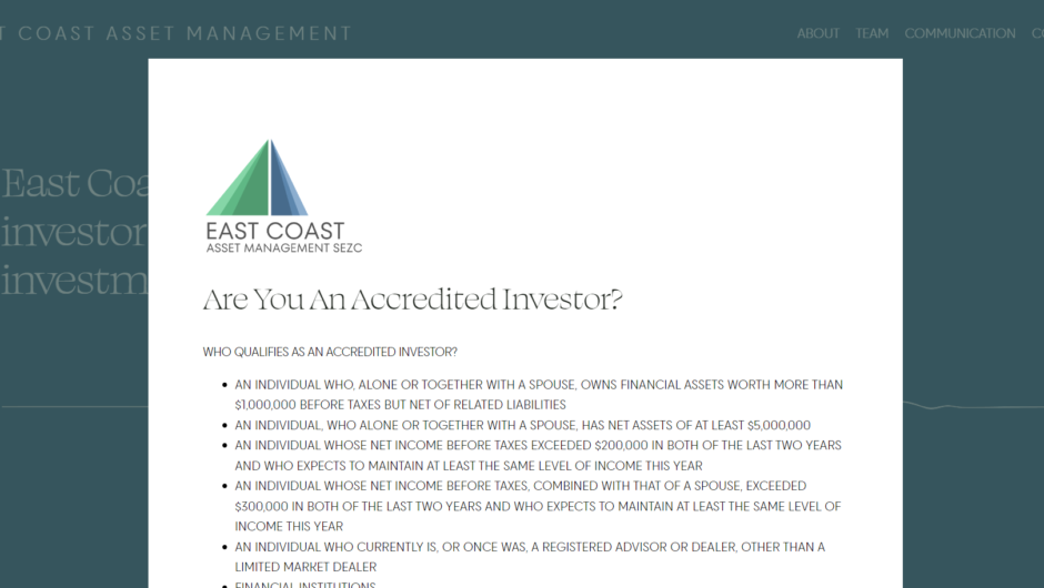 webtrader.ecasset.com — Отзывы, проблемы с выводом средств