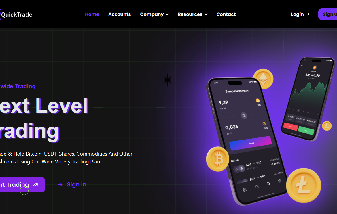 QuickTrade мошеннический проект